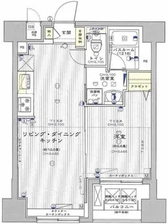 レジデンシャルスター三ノ輪【4階】の間取り