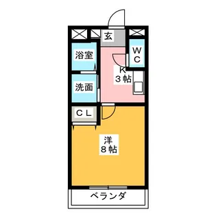 メゾン小林【2階】の間取り