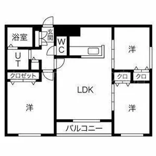 フォルトゥーナ【2階】の間取り