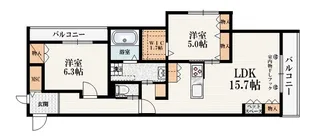 メゾン コレット【3階】の間取り