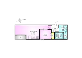 GRANDTIC 原木中山【2階】の間取り