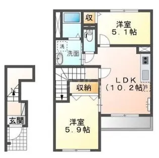 スターマイン【2階】の間取り
