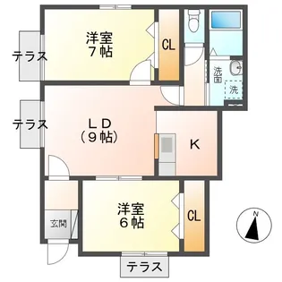 フレンズT【2階】の間取り