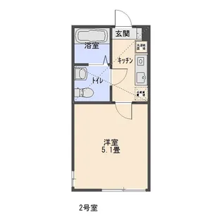 プラムツリーズ矢部【1階】の間取り