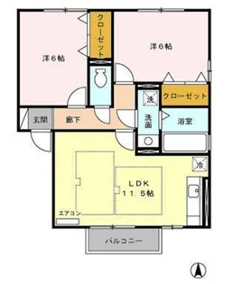 プレジ-ル【2階】の間取り