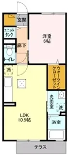 ディアベルジュ【1階】の間取り