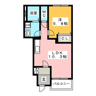 バーラム【1階】の間取り