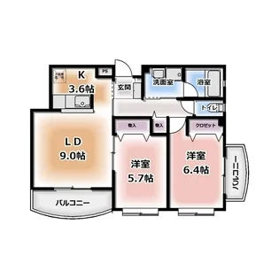 エレガン パルテール【4階】の間取り