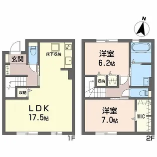 ルミエール学校町【1階】の間取り