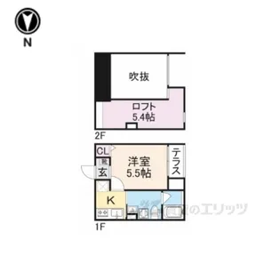 花園本町テラス【2階】の間取り