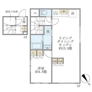 プラティーク清澄庭園の間取り