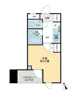 ピアース東京グレイスタワー【3階】の間取り