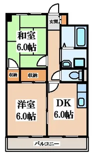 カルム東大阪【10階】の間取り