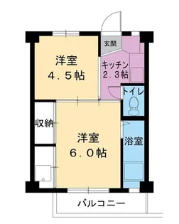 ビレッジハウス愛島1号棟【3階】の間取り