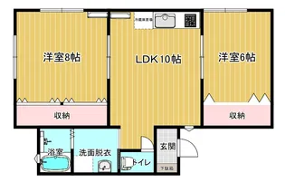 コーポ合川【2階】の間取り