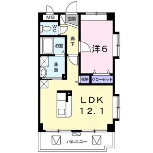 アリビオ【4階】の間取り