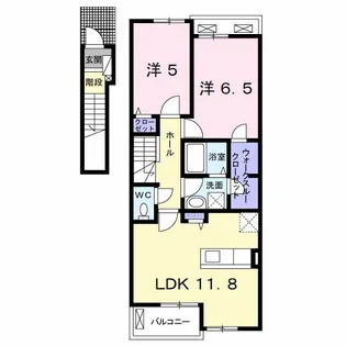 リアルエステートXII【2階】の間取り