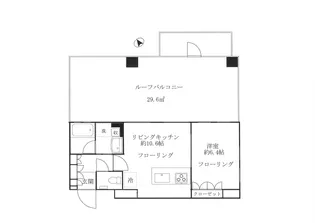 オープンレジデンシア南青山【6階】の間取り