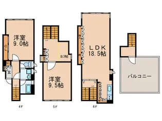 フォートCHE【4階】の間取り