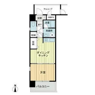 ライオンズマンション岡山医大南【5階】の間取り