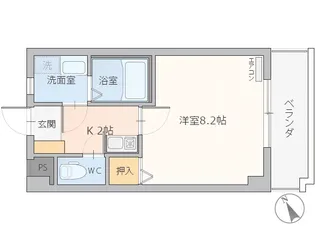 長谷川マンションアネックスII【1階】の間取り