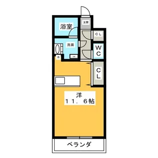 ベルク ブーホ【3階】の間取り