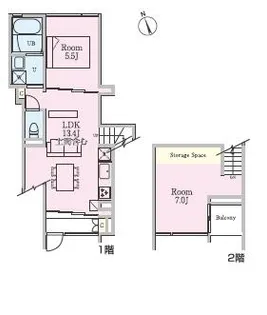 A-sestet【1階】の間取り
