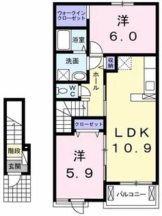 オルゴール III【2階】の間取り
