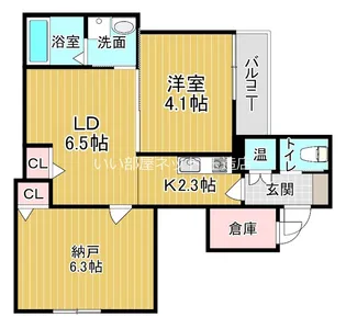 ライトハウス東今里【1階】の間取り