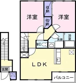 ディモーラC【2階】の間取り