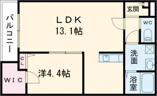 ジーメゾン加古川野口【2階】の間取り