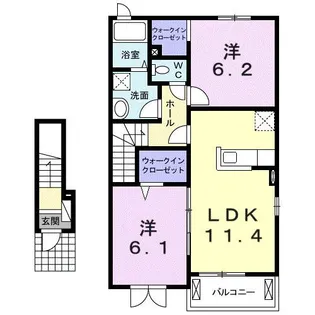 メゾン相生II【2階】の間取り