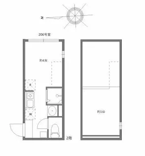 マルバ北赤羽【2階】の間取り