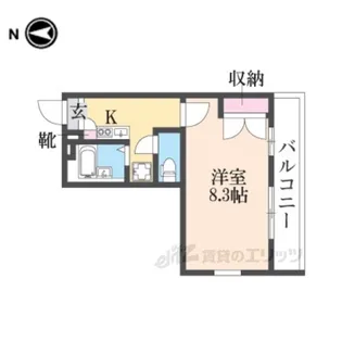 レオパレスみその【1階】の間取り