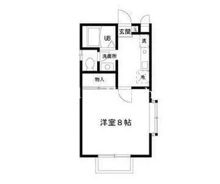 ガーデンヒルズ日吉・ウエスト【1階】の間取り