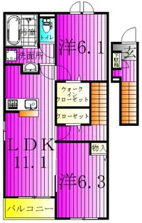 シーズン・ニコ【2階】の間取り