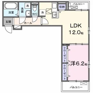 アンテムノン【2階】の間取り