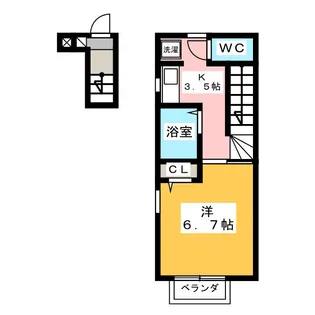 カサ ヴェルデ【2階】の間取り