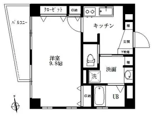 BRIGHT COURT Barrio【3階】の間取り