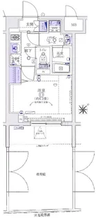 ルクシェール横濱生麦【1階】の間取り