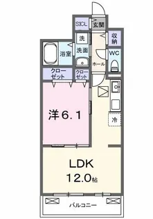 ベル ブライト【1階】の間取り