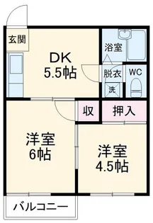 クレールかわかみ【1階】の間取り