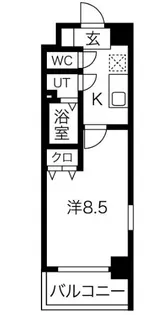 エスプレイス京都RAKUNAN【4階】の間取り