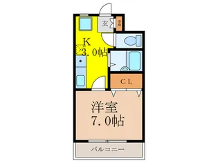 プリミエ-ル高槻【3階】の間取り