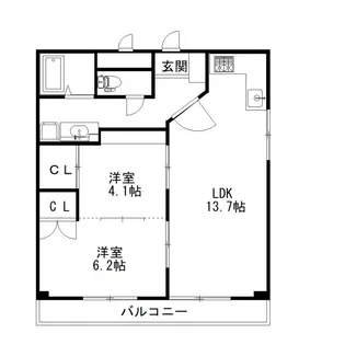 ハイツトレンディIの間取り
