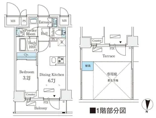 リテラス住吉【3階】の間取り