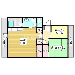 オアシス中曽根【1階】の間取り