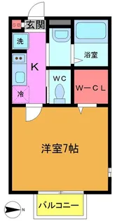 ローザ船橋【1階】の間取り