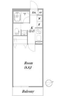 ジョーヌ上北沢【2階】の間取り