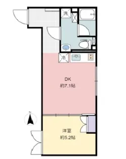 リトルズLAPiS神楽坂【3階】の間取り